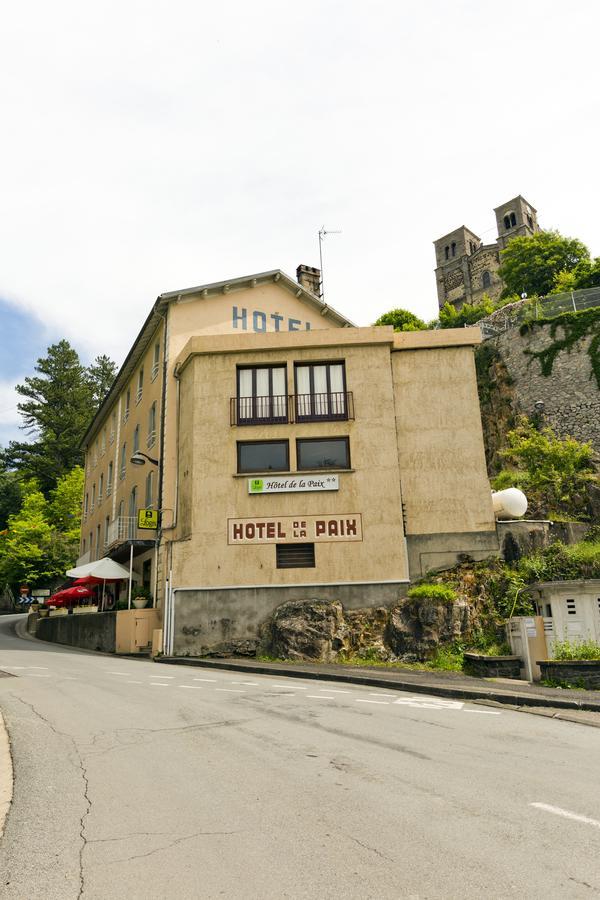 Logis Hotel De La Paix Saint-Nectaire Exterior foto